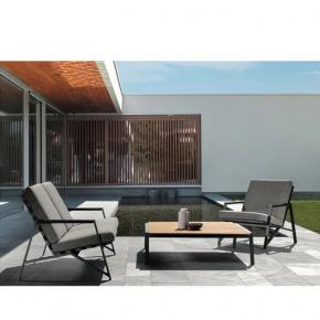 Hotel Patio Outdoor Aluminum Living Armchair