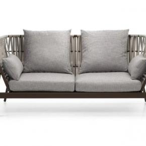 Aluminum frame rope sofa